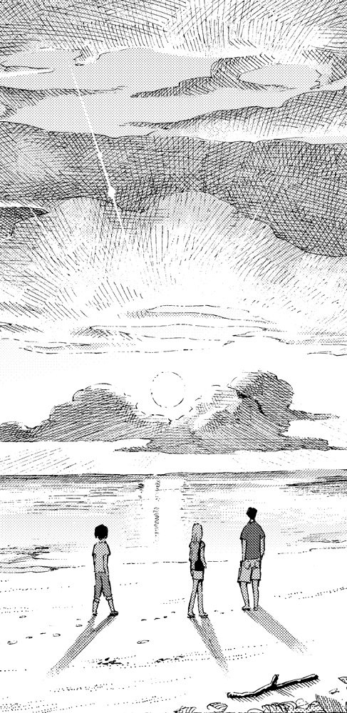 「旅ポラリス」に旅エッセイ漫画の後編が載りました。前編はヤシガニチャレンジ編でしたが後編は西表でキャッキャしたり景色を眺めたり。のんびりとした内容です。風景いろいろ描かせていただいたのでぜひ見てやって下さい～。おまけのスケッチもあるよ。https://t.co/aqjzukHice 