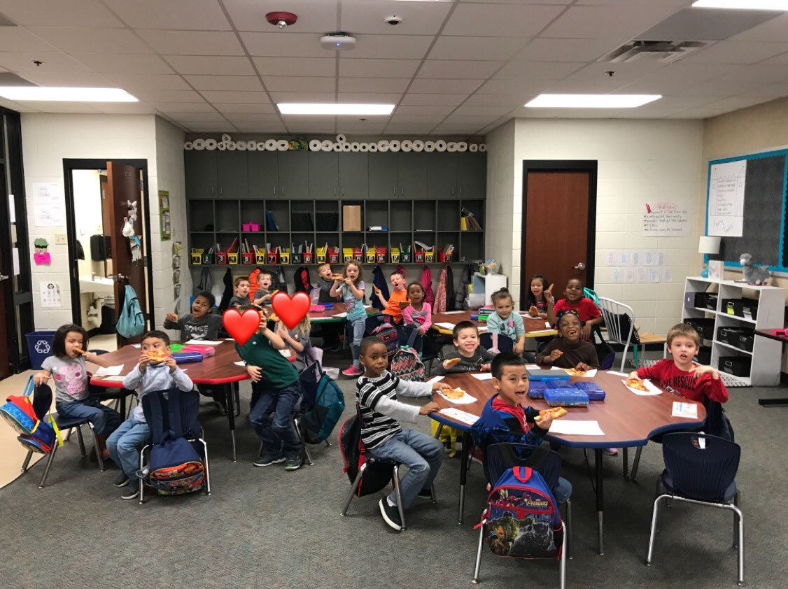 MissBlann's tweet photo. Pizza party for getting 5 NED Worthy Shout Outs ! 🍕 ❤️ @tylerisd @ricetylerisd https://t.co/Qj1TJGQ88x