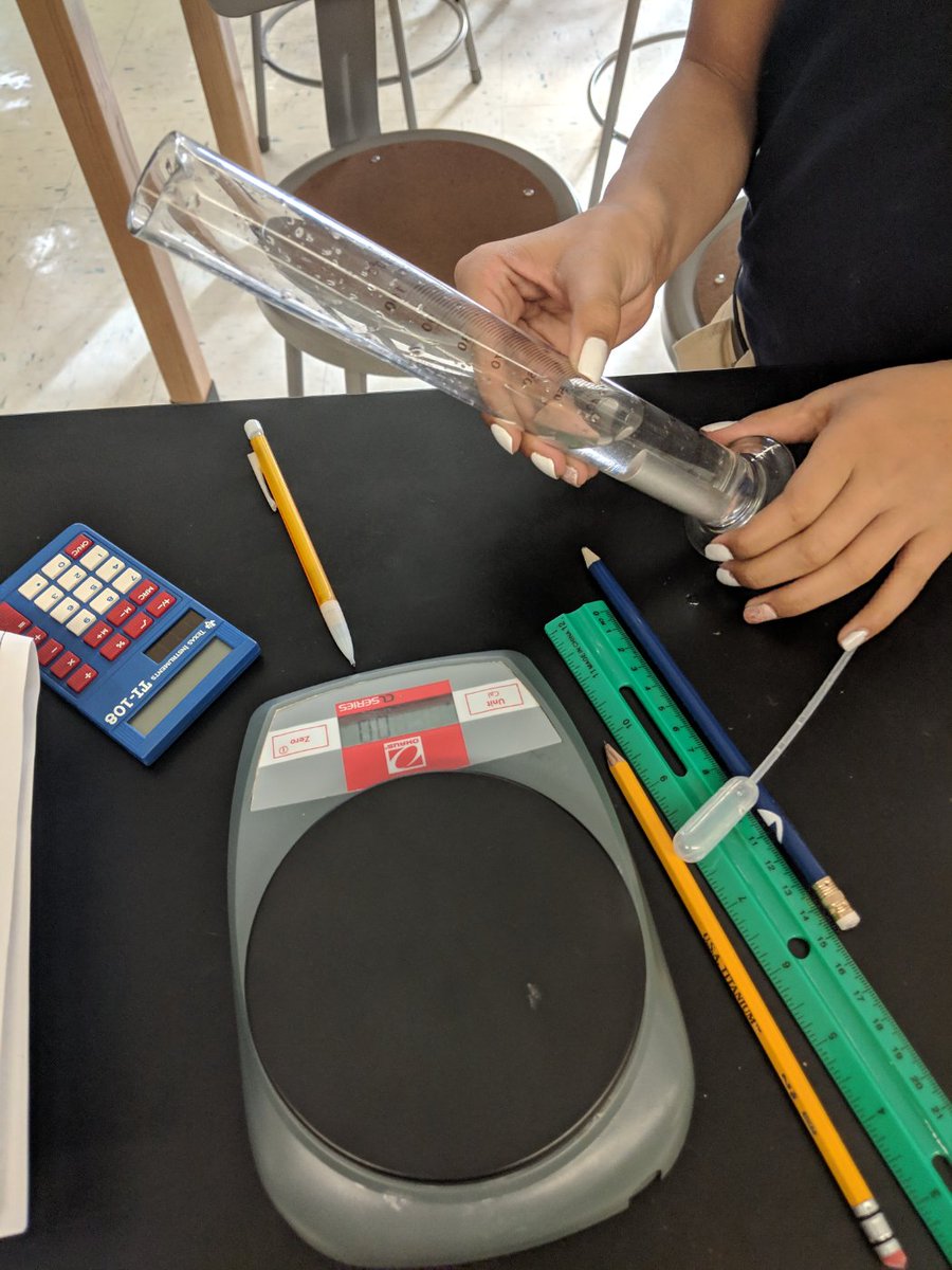 MisterSci's tweet photo. The aluminum was dense. My students were not. Also, quote of the day, after a student successfully calculated density and then accidentally kicked a table during her celebration: "I was so excited I hurt myself." #sciencehurts #ngsschat #STEMeducation https://t.co/gPNNAJhSS1