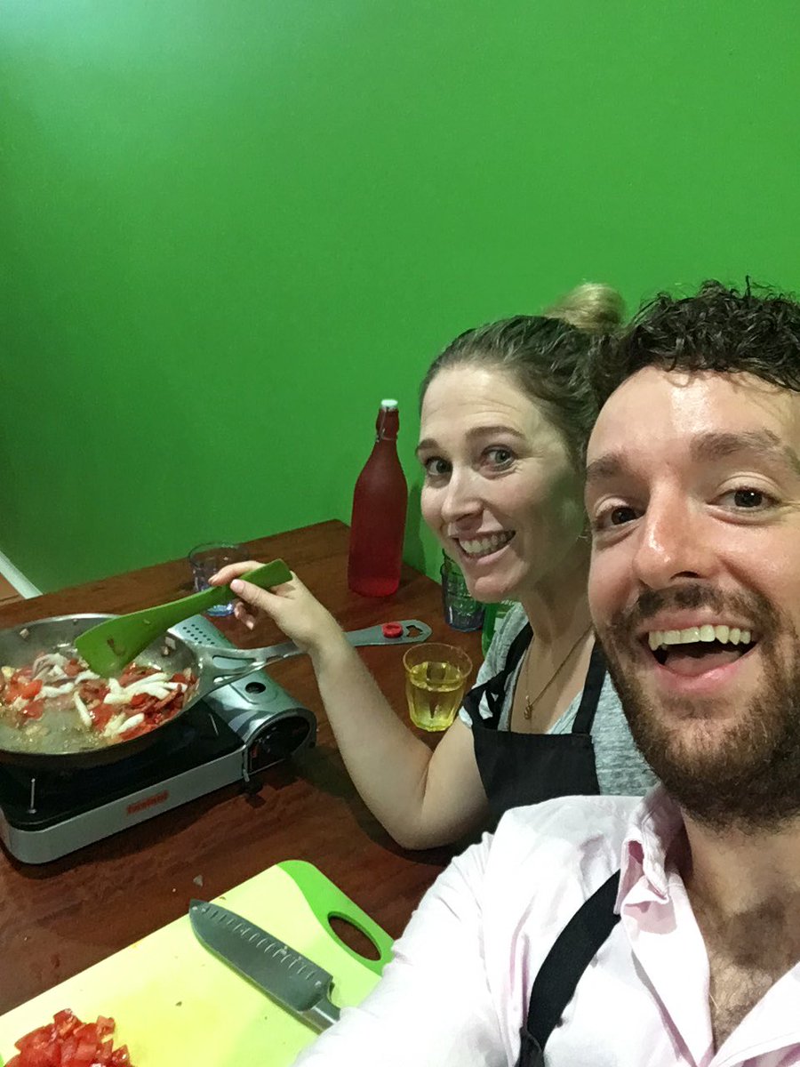 Cooking up a storm with <a href="/jamierobinm/">Jamie Macdonald</a> #CATALYST team building <a href="/sydneycooking/">SydneyCookingSchool</a>