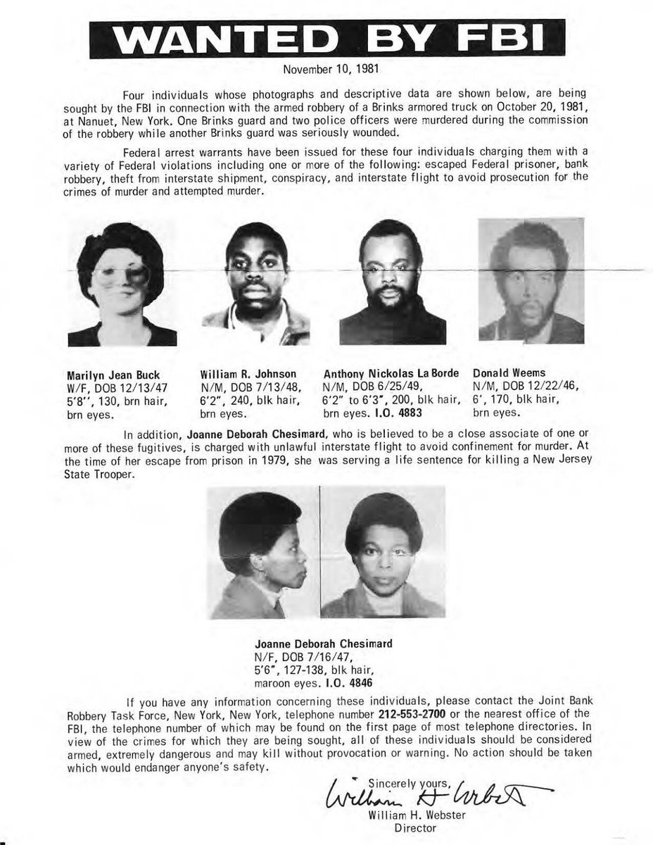 Kwame Ture visiting Marilyn Buck @ FCI Dublin in 1994. One of the few white ppl in the Black Liberation Army (BLA), Buck was sentenced to 80 years in prison for her work w/ the BLA, including the liberation of Assata Shakur in 1979