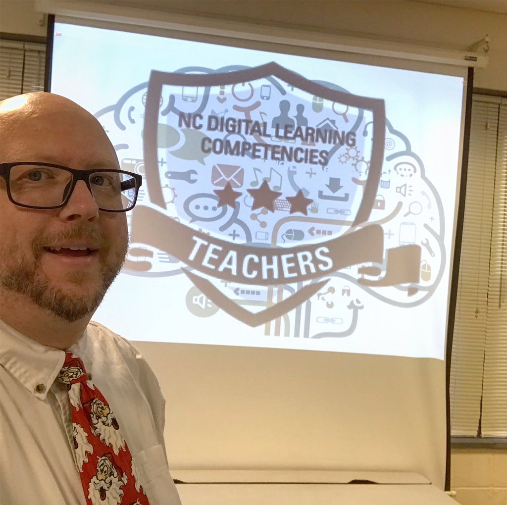 BAKetcham2009's tweet photo. Excited to do PD for Whiteville Highs School on #DigitalLearningCompetencies ! #TechWCS @wcsschools https://t.co/fwWBwY4c62