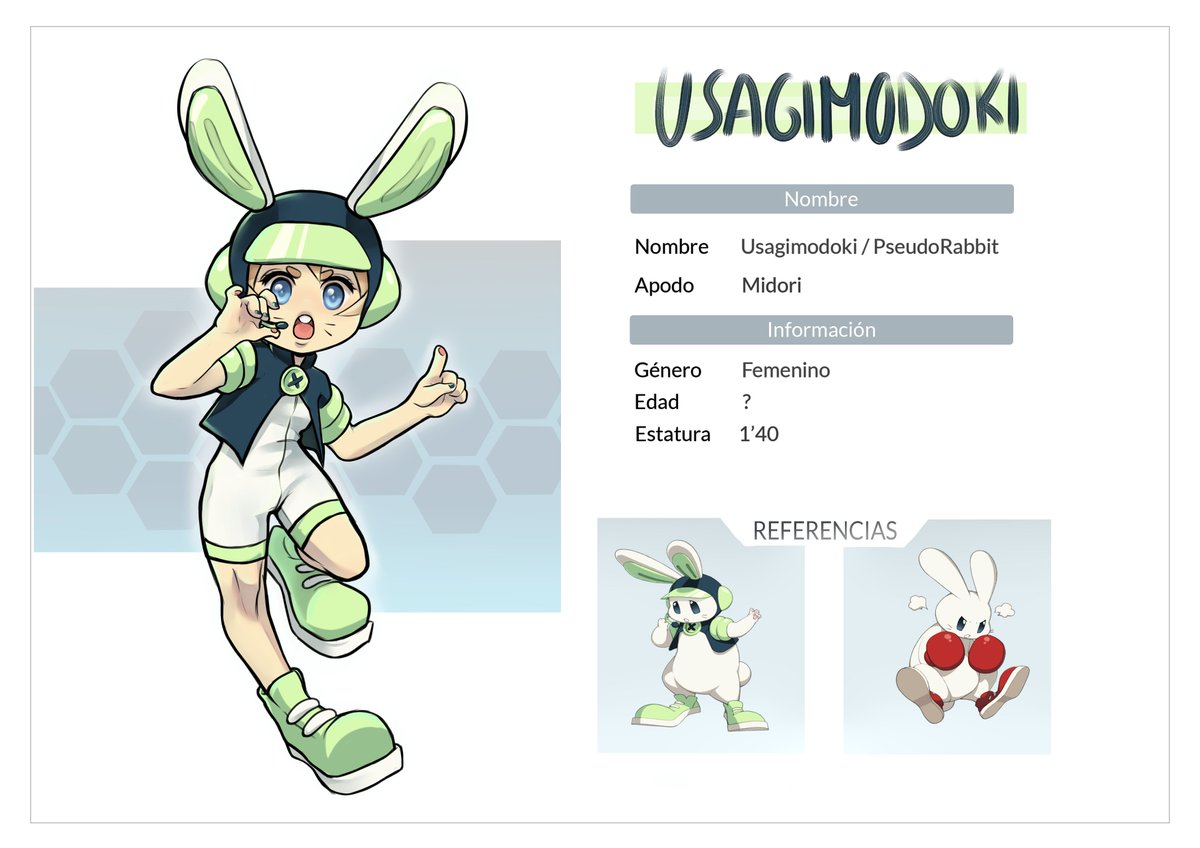kokoneakita's tweet image. Usagimodoki&apos;s character sheet I made for class. I&apos;m kinda happy with the outcome! #usagimodoki #characterdesign #dramaticalmurder