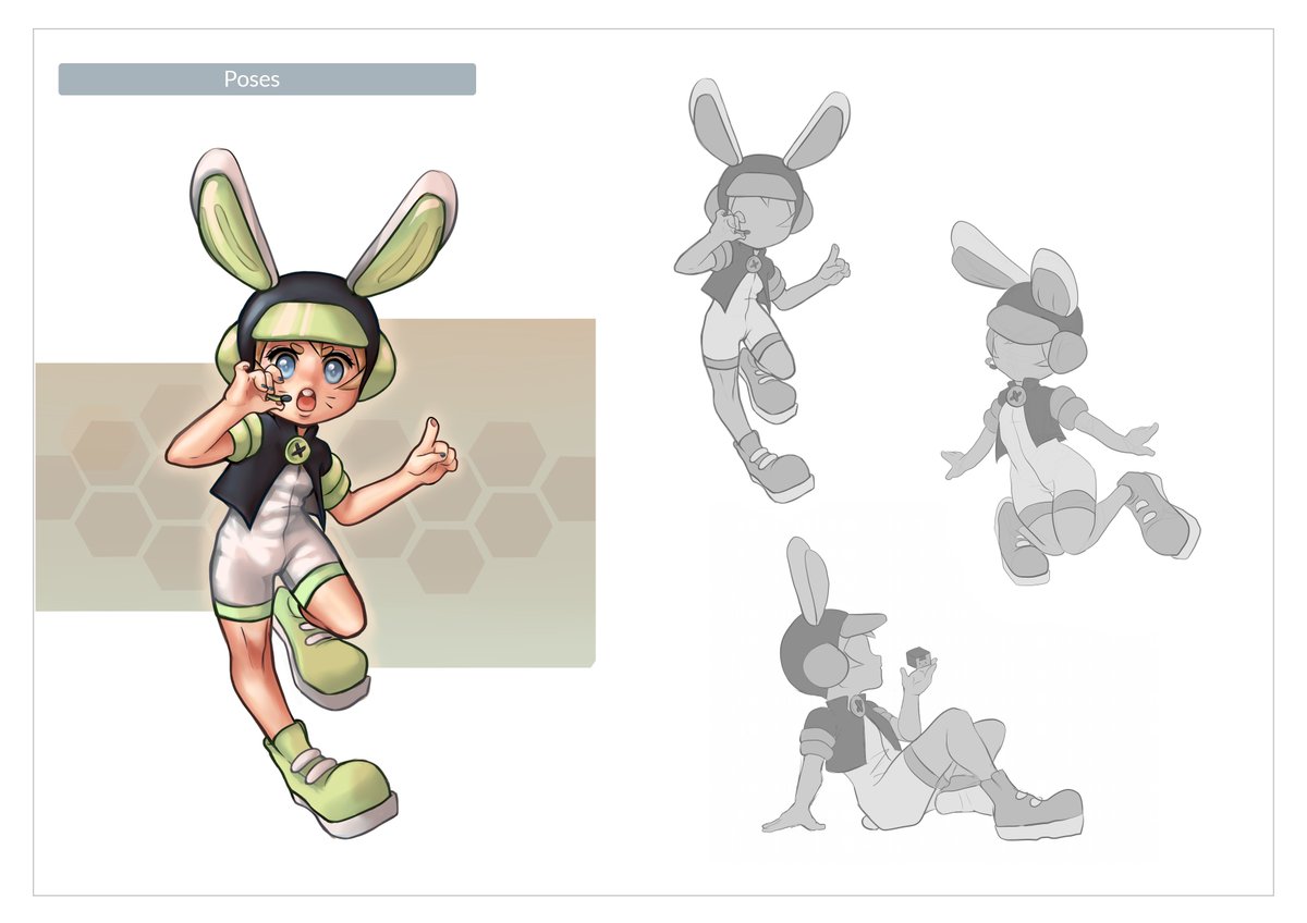 kokoneakita's tweet image. Usagimodoki&apos;s character sheet I made for class. I&apos;m kinda happy with the outcome! #usagimodoki #characterdesign #dramaticalmurder