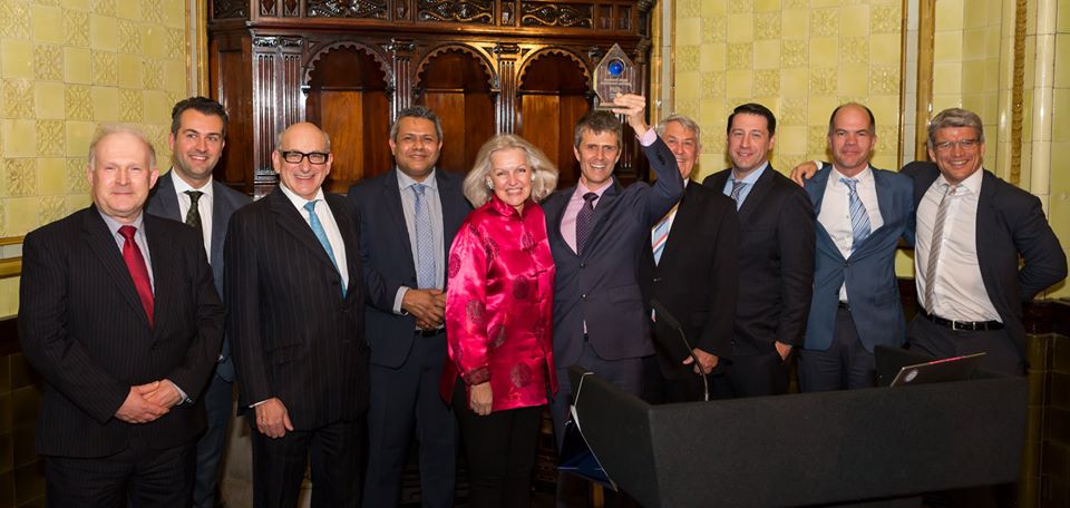 Globecomm's tweet photo. @Globecomm proud to have been a sponsor of 4th Better Satellite World Awards Dinner. Hosted by SSPI @SSPI &amp; @sspi_uk chapter. Great night for Kacific Broadband Satellite team celebrating. Like Globecomm, helping to close the digital divide. #bettersatelliteworld @Speedcast_Intl https://t.co/Md3OkrAly3