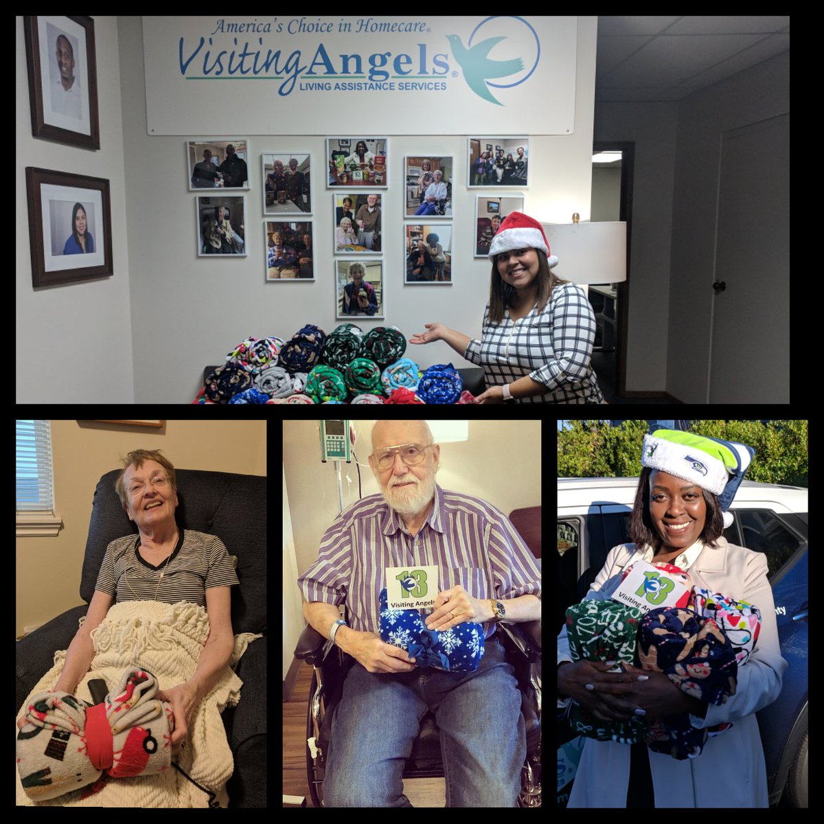 VisAngel_Renton's tweet photo. Do you know a local senior that may need a blanket to keep warm? We started a blanket drive and are out spreading some Angel Cheer!
#giveback #payitforward #bekind #Christmasgifts #seattle #helpothers #staywarm #keepwarm #Blanketdrive #blankets #visitingangels #christmas https://t.co/2bf85Ei3qz