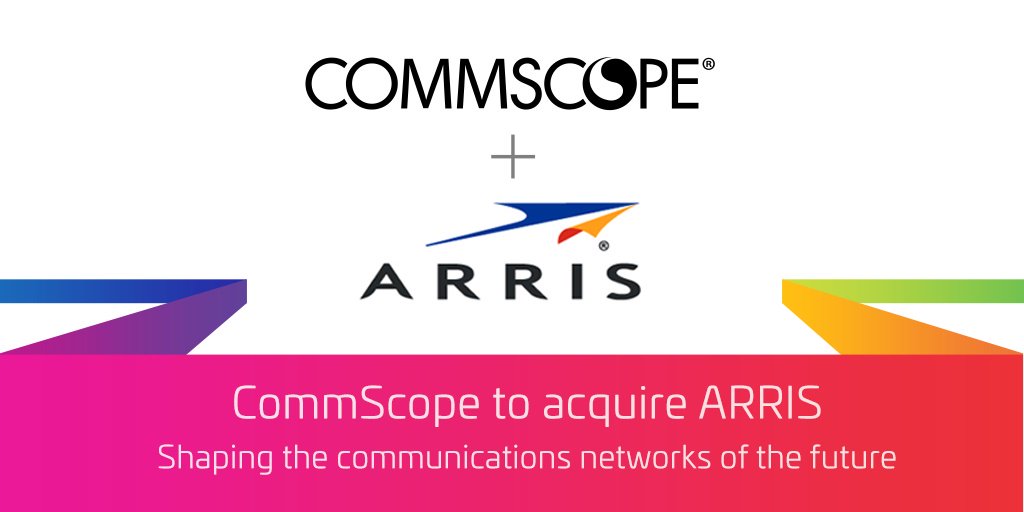 CommScope's tweet photo. #OrgulloCommScope #CommScope adquiere #ARRIS: juntos para tener la mejor #tecnología y soluciones que brinden valor adicional a los usuarios. Conozca los detalles aquí: https://t.co/lhKgskHn9Q
#CommScopeCALA #ThinkFiber #ThinkCommScope https://t.co/vm3UfEW6Sm