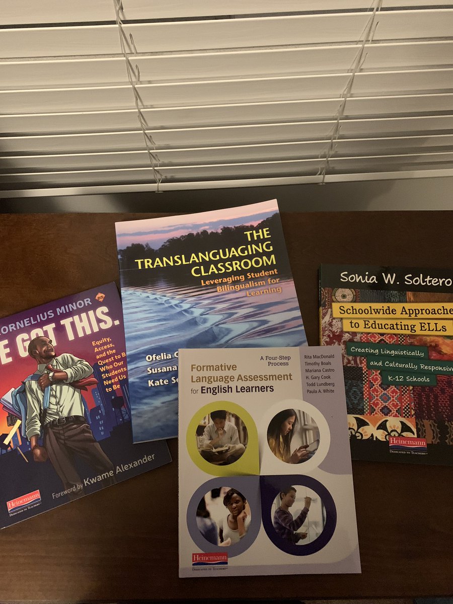 What happens when I go to a conference? I come back with great books to inform my practice. #ircbilingual18 #Ellchat_BkClub #buymorebooksthanshoes!