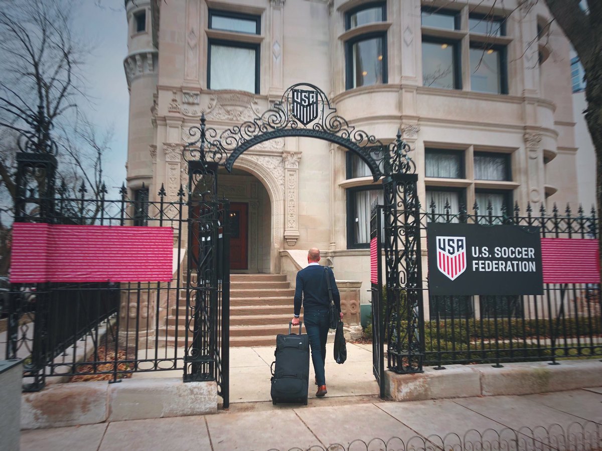 Morgan_Hughes's tweet photo. USSF headquarters today, USSF headquarters 3+ years ago. #ThanksGregg #312ForCrewSC https://t.co/BufZuejeBz
