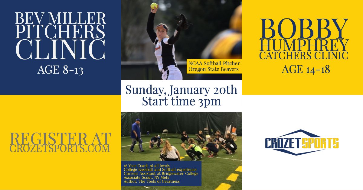 CrozetSports's tweet photo. Great opportunity for area softball players!  Register at https://t.co/ypPKqmyVhp https://t.co/MSn4XCxx9N