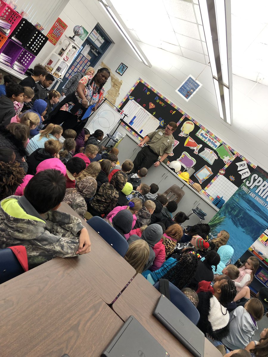 cmorrill3rd's tweet photo. Career day success- the kids were so interested! @Super_Stallions https://t.co/d97yV86GIq