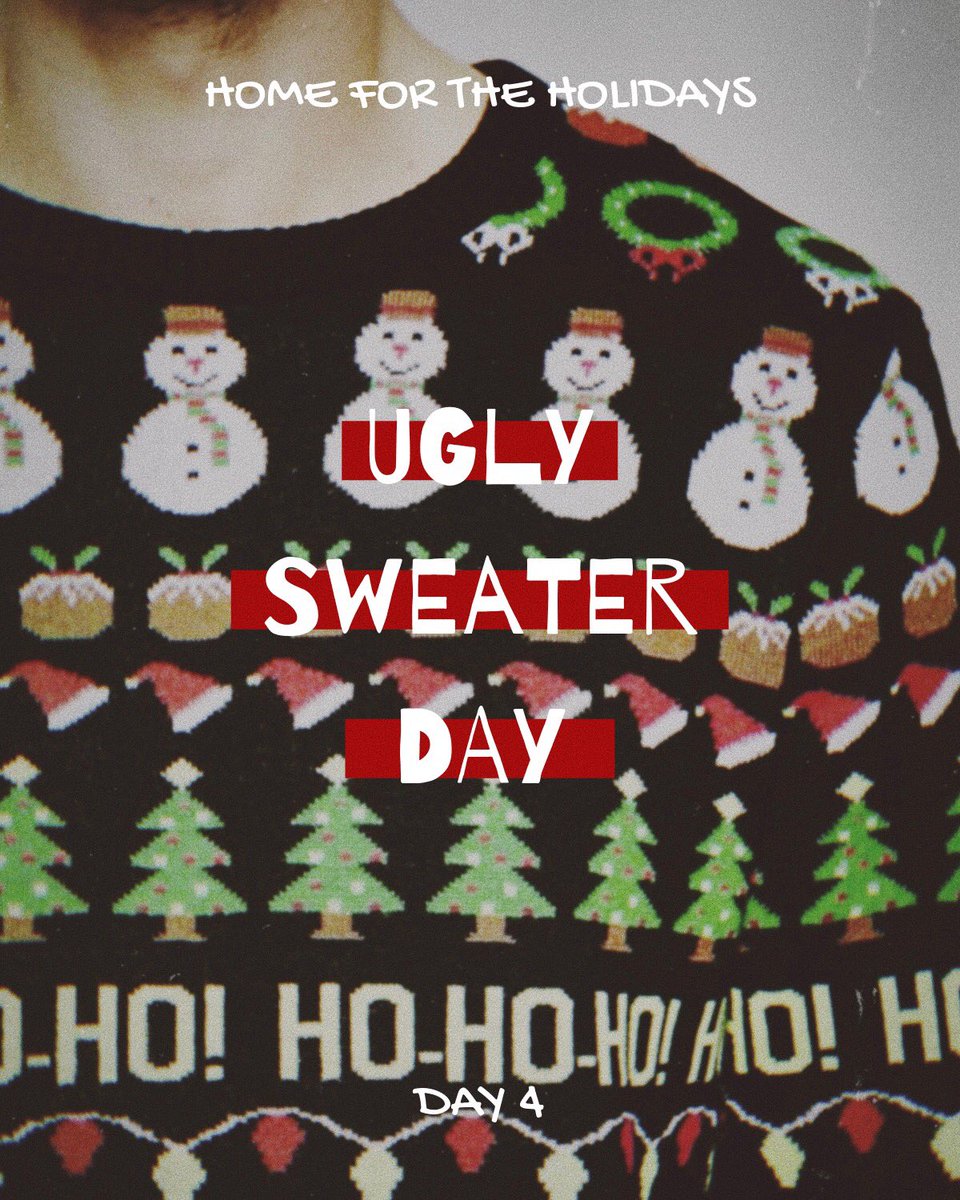 UGLY SWEATER DAY 🤪 / DAY 4
We want to see your craziest-looking sweaters! Also, stay warm &amp; cozy as it continues to rain over the next few days. ☔️ Have a great rest of your day, Mustangs! 🐴💙 #ORHSWinter18 #HomeForTheHolidays