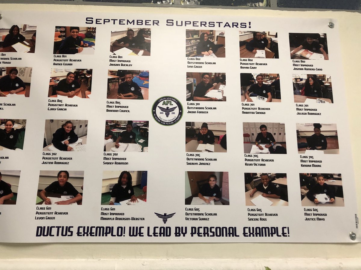 DP_Educator's tweet photo. ALL 8th graders take 2 HS-level Regents classes (Algebra + US History) at MS 286 UA Academy for Future Leaders @District5NYC @UrbanAssembly 👍🏼🥇💡📚🏆#JoyPrideFocus #Harlem #Gifted @333MFSC @ruxdanika @CECD5_HarlemNYC @NYCSchools https://t.co/9IyEsukpxk