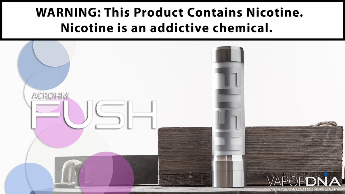 vapordna's tweet photo. Form and Power!
The Fush Protected Tube Mod by Acrohm provides a simple and safe high-powered vaping experience.
Shop Now : https://t.co/ZT3QSBzmNl
#VaporDNA #Acrohm #FUSHMod #Torrance #VapePorn #Calivapers #SocalVapers #VapeFriends #Ecigs #Ecigarettes #VapeShop #TubeMod #LA https://t.co/7fkQHLDpF6