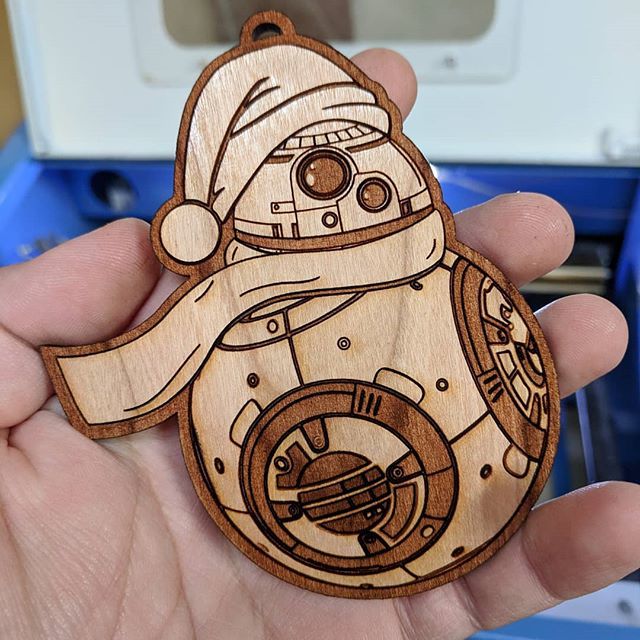 Geeksmithing's tweet photo. This may be the cutest thing I have ever made... Now on to paint!
#bb8 #starwars #laserengraving #laser #k40 #lasercut #cherry #eood #woodworking #maytheforcebewithyou #christmasornaments #xmas #ornament #ornaments #make #making #makingstuff #makersgottamake #makermovement https://t.co/mJqlxG5aTj
