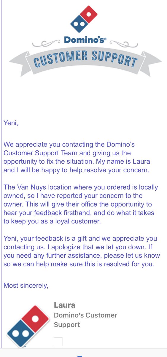 vincelozano's tweet photo. Nobody takes responsibility for a burnt pizza my son couldn’t eat! Shame on you dominos! I guess my son will eat Pizza Hut. @dominos https://t.co/85bfXFbh5B