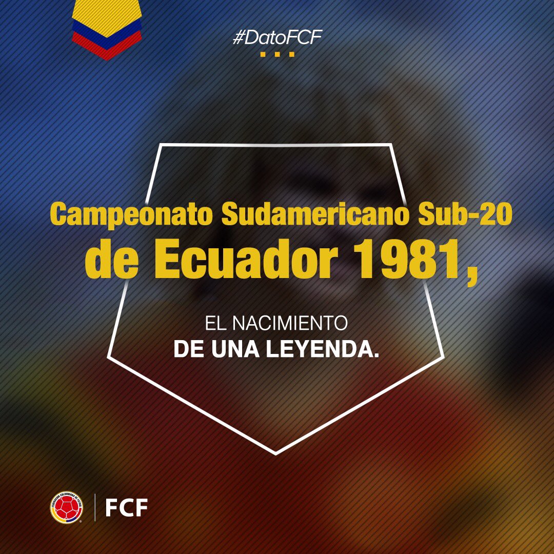 FCFSeleccionCol's tweet photo. #FCFSub20
#DatoFCF En el Campeonato Sudamericano de Ecuador en 1981 surgió uno de los jugadores más importantes de la historia del fútbol colombiano, Carlos 'El Pibe' Valderrama. https://t.co/LZ9hPQZSwe
