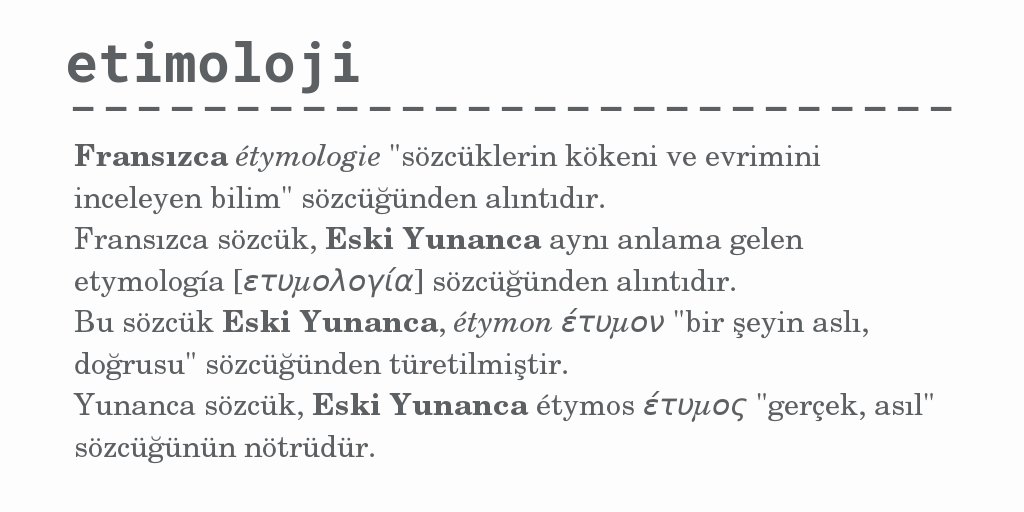 Etimoloji | nisanyansozluk.com/?k=etimoloji