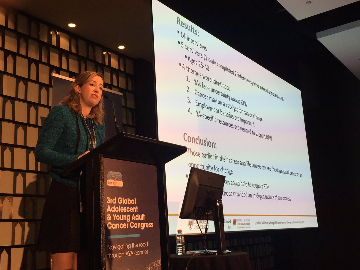 Fiona McDonald (@mc_fin) on Twitter photo The study & career disruption caused by a cancer diagnosis in AYAs can trigger a change in career direction- great study by <a href="/EK_Drake/">Dr. Emily Drake</a> #AYACancercongress be great to chat more about this <a href="/profnickhw/">Nick Hulbert-Williams</a> <a href="/gill_hubbard/">Gill Hubbard</a> The study & career disruption caused by a cancer diagnosis in AYAs can trigger a change in career direction- great study by <a href="/EK_Drake/">Dr. Emily Drake</a> #AYACancercongress be great to chat more about this <a href="/profnickhw/">Nick Hulbert-Williams</a> <a href="/gill_hubbard/">Gill Hubbard</a>