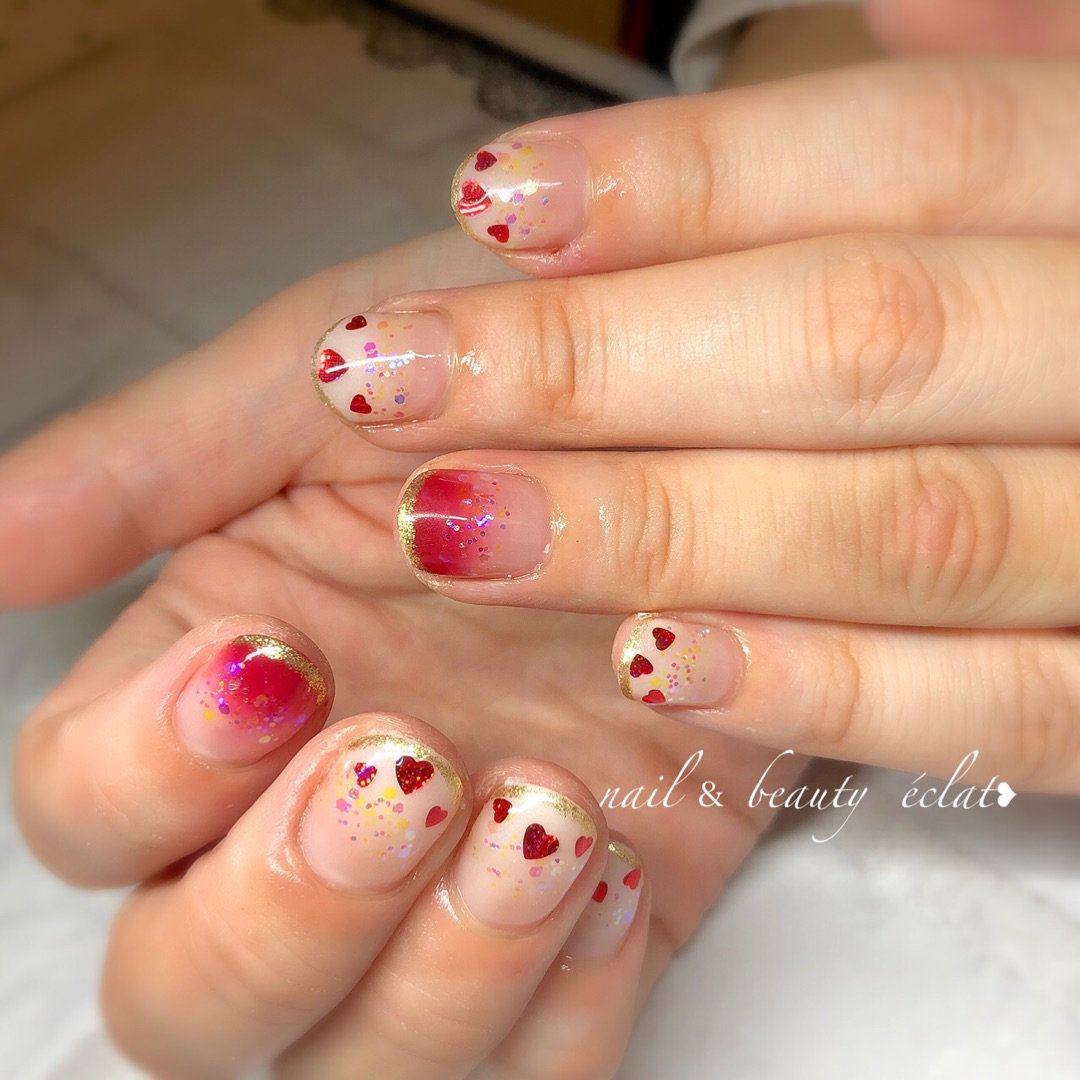 Eclat Nail ハート ネイル ー アメブロを更新しました 今治市ネイル T Co Kaizphtg5e