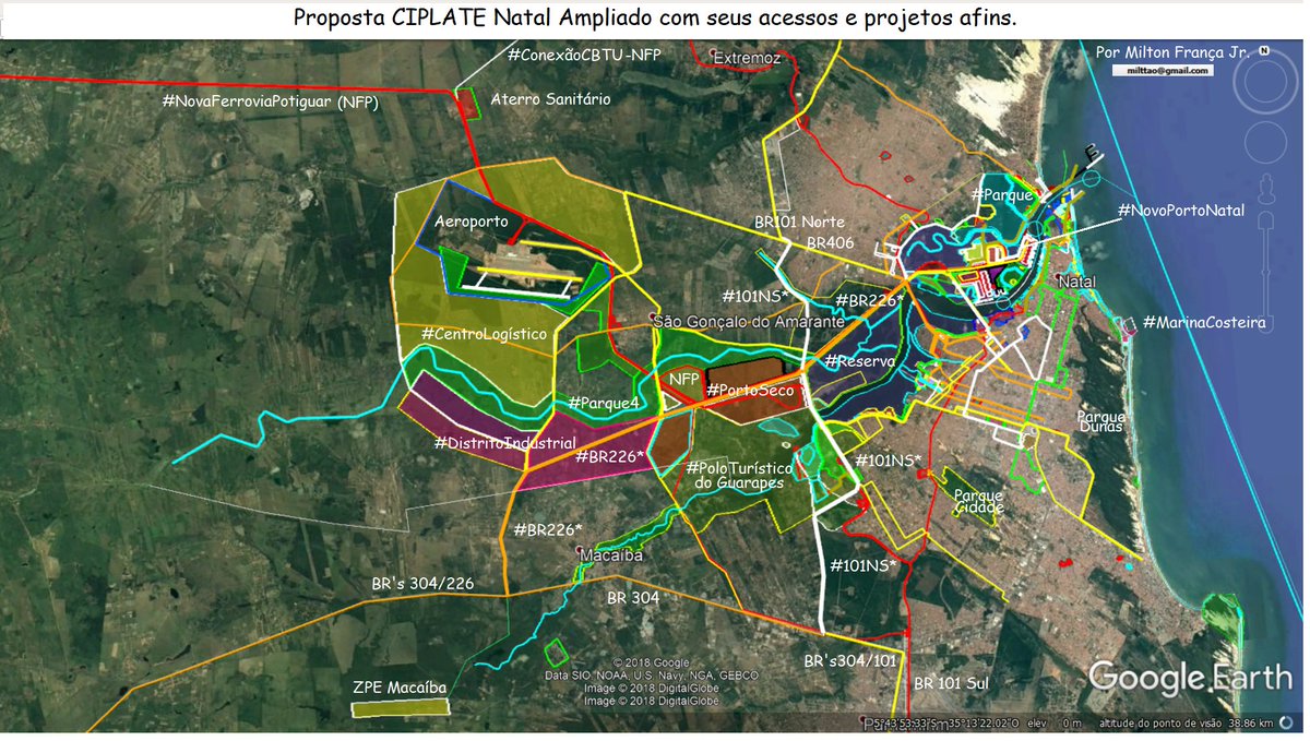 MFTartazul's tweet photo. @fatimabezerra Caríssima Gov, há necessidade e proponho novos traçados pra pequenos trechos das BR's 226 e 101 visando otimizá-las, inclusive, a servir ao novo, melhor e maior complexo portuário de Natal #CIPLATE #MaisRN cientes @jpprates @zenaidern @mineiroptrn @DepEzequielRN @alvarocdias https://t.co/yLSoC7iYdw