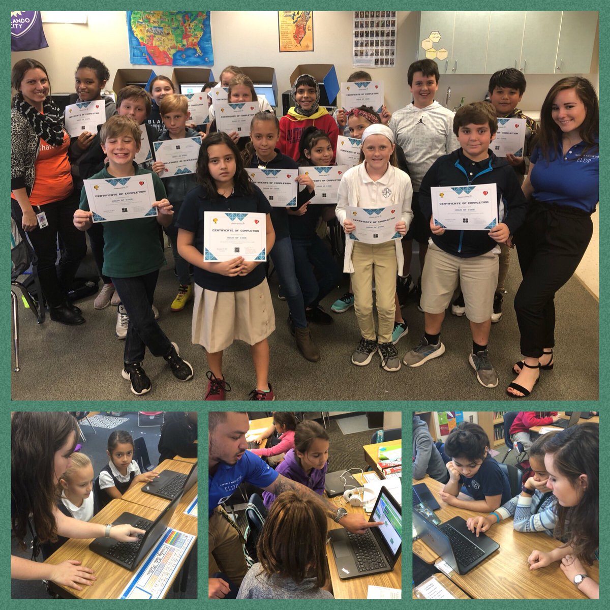 KyleDencker's tweet photo. Today @BlanknerK8_OCPS celebrated @CSEdWeek with Hour of Code! Thank you @LockheedMartin and @OCPSinnovation for making this happen! @OCPSnews #OCPSCodes https://t.co/NvMKaFprSP