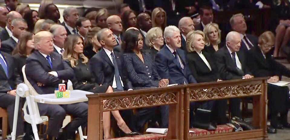 Solrac214Solrac's tweet photo. I have never hated a person so much in all my life! No on wanted #Trump at #GeorgeHSBush’s funeral. He should not have attended! #BillClinton #HillaryClinton #HillaryForever #Bush41 #BushFuneral #Collusion #DumpTrump #Deplorable #VoteBlue2020 #RIPBush41 #RIP41 #Resist #Resistance https://t.co/CA9VuXJHtq