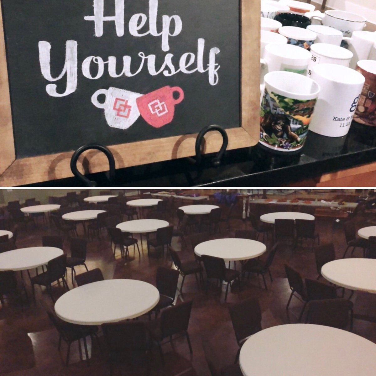 connection_umc's tweet photo. Connection is ready for Exam Slam! Doors open at 8 am! Students, come make yourselves at home! https://t.co/Ihiry0VQPW