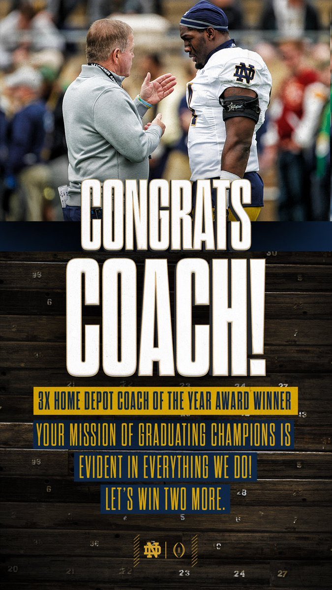 Congrats @CoachBrianKelly 
#StayHumbleStayHungry