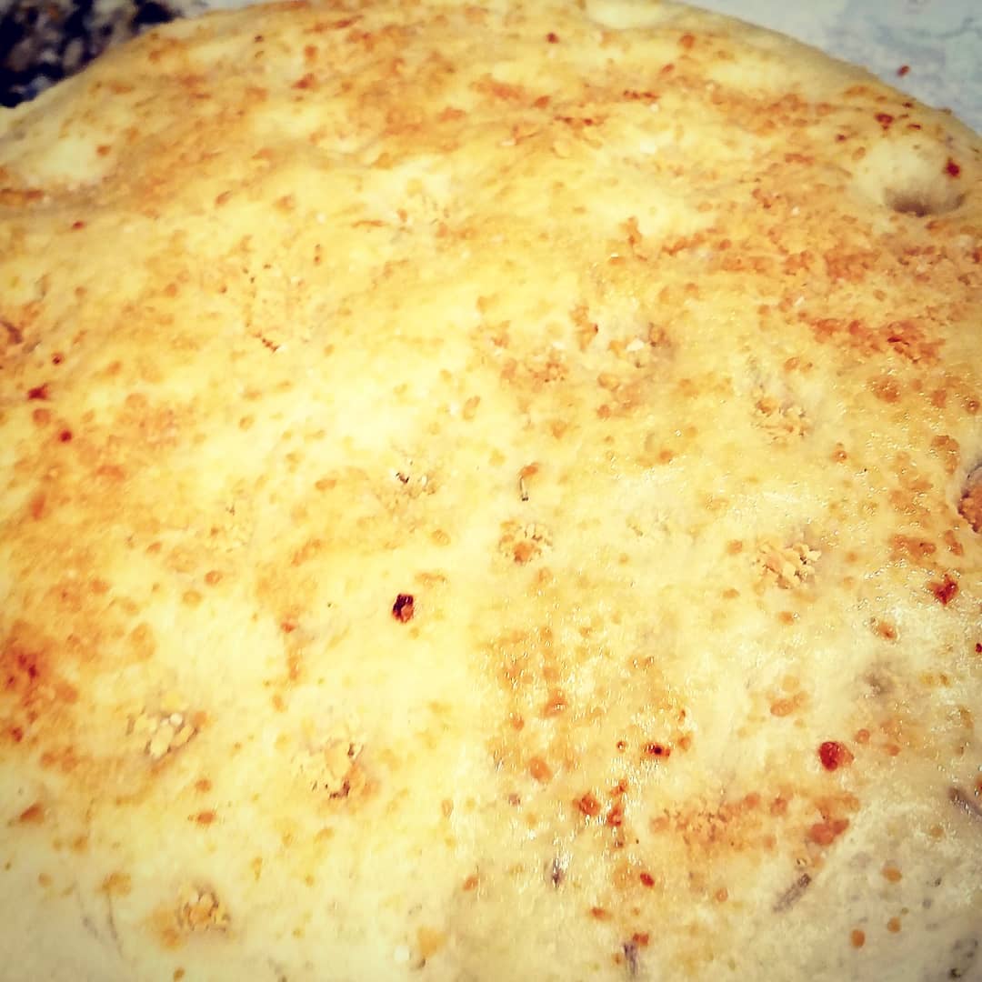 ChefMytisha's tweet photo. Home made #italianfood Rosmary and Parmesan  #Focaccia #Bread https://t.co/L5eocIKvTK