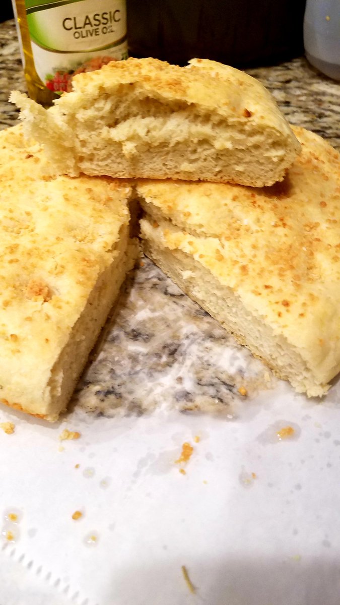 ChefMytisha's tweet photo. Home made #italianfood Rosmary and Parmesan  #Focaccia #Bread https://t.co/L5eocIKvTK