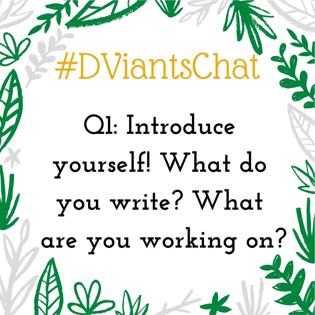 DiverseInk's tweet photo. Let's get this party started! Question 1: Introduce yourself! What do you write? What are you working on? Tell us about you! #DViantsChat #DViants #TeamDViants https://t.co/KMt85X3VTj
