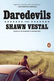 LatahBooks's tweet photo. Finally got around to reading Daredevils by fellow Spokanite, Shawn Vestal. It's a careening, stunt bike of a novel -- as dangerous and suspenseful as one of Evel Knievel's famous leaps. Highly recommended. @vestal13 https://t.co/0200D6HfpU