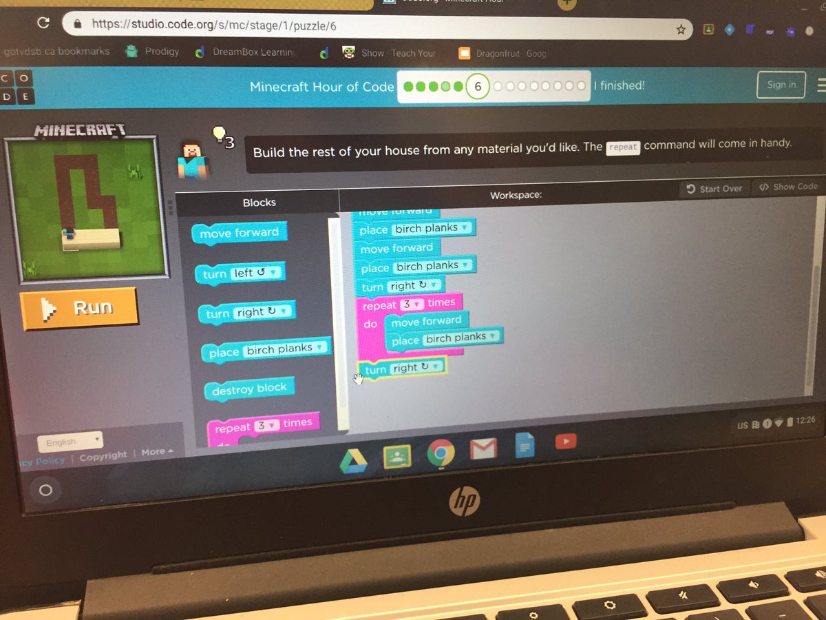 Katelmck's tweet photo. The Hour of Code was a huge hit yesterday with my Grade 3 and 4 students! Almost half went home to keep learning on their own time! 🙌🏻 @RickHansentvdsb @Sharon_Nielson #TVDSBHOC #mapping #importanceofinstructions #codingmission #mindcraft #TheGrinch https://t.co/iZVcMb4qs2
