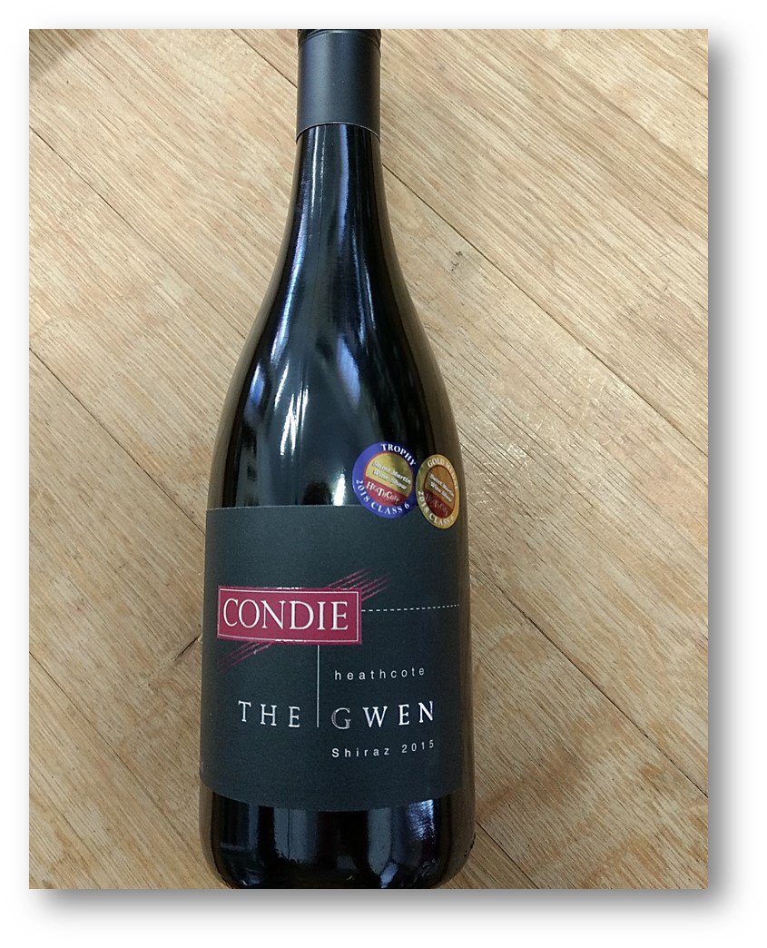 CastlemaineVic's tweet photo. Great to have new stock of @CondieWines 2015 'The Gwen' Shiraz. This is a sensational wine which cleaned up at the Heathcote Wine Show in August. #lovevictorianwine #castlemainecentralwinestore #allthebest https://t.co/Wv8yfI8zEG