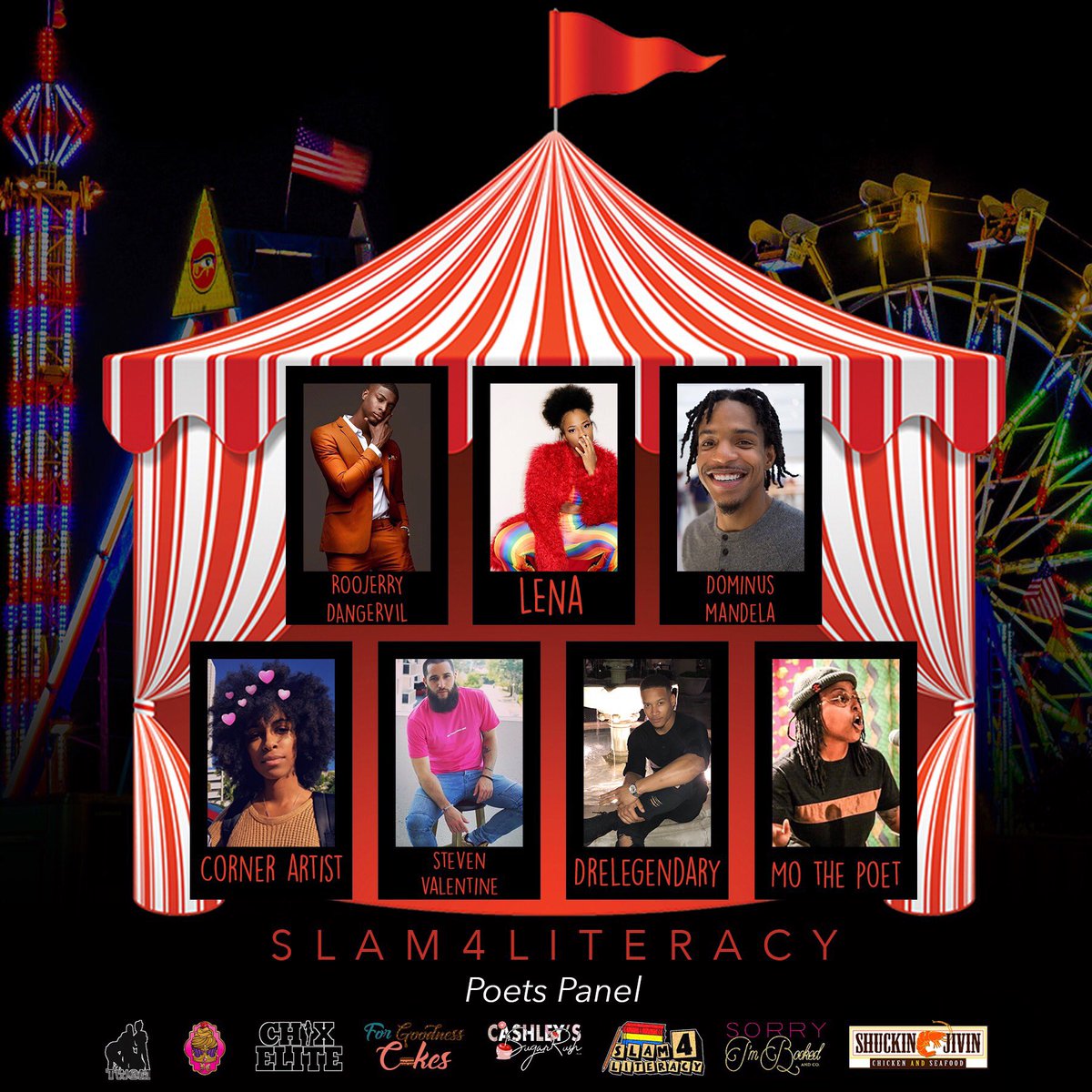 TierraTraniece's tweet photo. Elated to be performing again!!!! I was so disconnected!! Y’all come & support these poets they work hard!!! ALL WOMEN VENDORS, BLACK OWNED VENUE, a show curated by a minority to make art an priority #Ourbasel #Slam4Literacy https://t.co/IJfFBZSJ05 https://t.co/hHsWw4Hf50