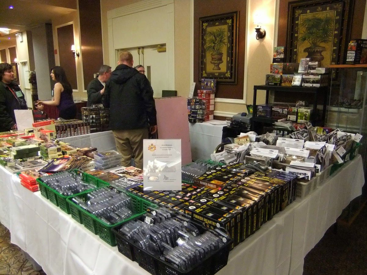hotleadgaming's tweet photo. Inspired to start a new army for that game you played in the morning? Take advantage of all the wondeful vendors at #HotleadCon We draw a wide range of vendors selling all sorts of gaming supplies! https://t.co/yeC4jLyMRw