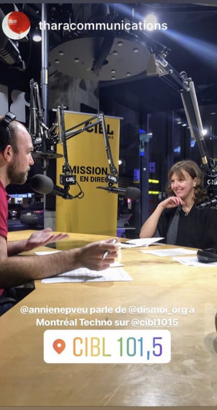 OrgDIS_MOI's tweet photo. Parler santé mentale et technologie, on adore! @mtltechno @CIBLmedia https://t.co/OVeWCLD2aF