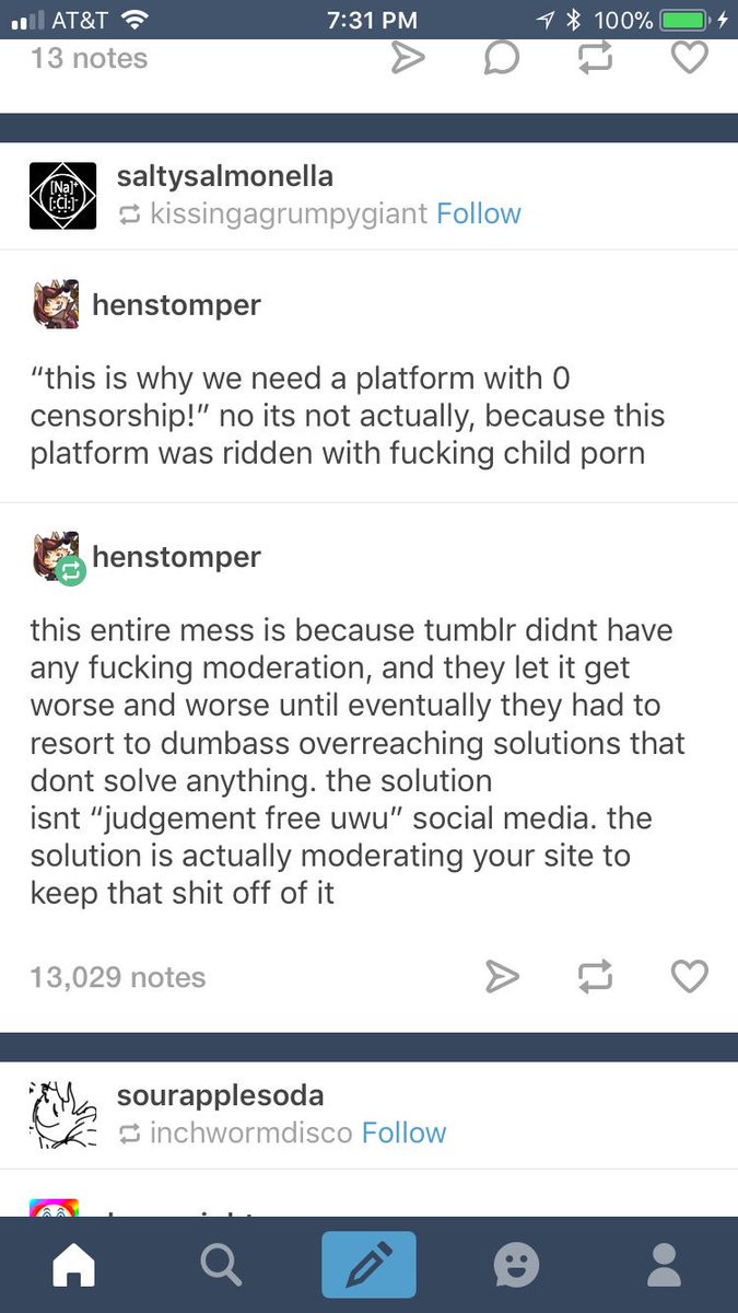 voxxiebaby's tweet photo. @tumblr this person makes a good point!!! Moderate your site!! You did nothing about the pedophiles and now theyβre migrating HERE because of YOU! #TumblrIsOverParty #TumblrArchive #TumblrExodus #takecareoftumblr #TumblrGeddon #TumblrPurge2018 #TumblrRIP https://t.co/Re1BS9fPn8