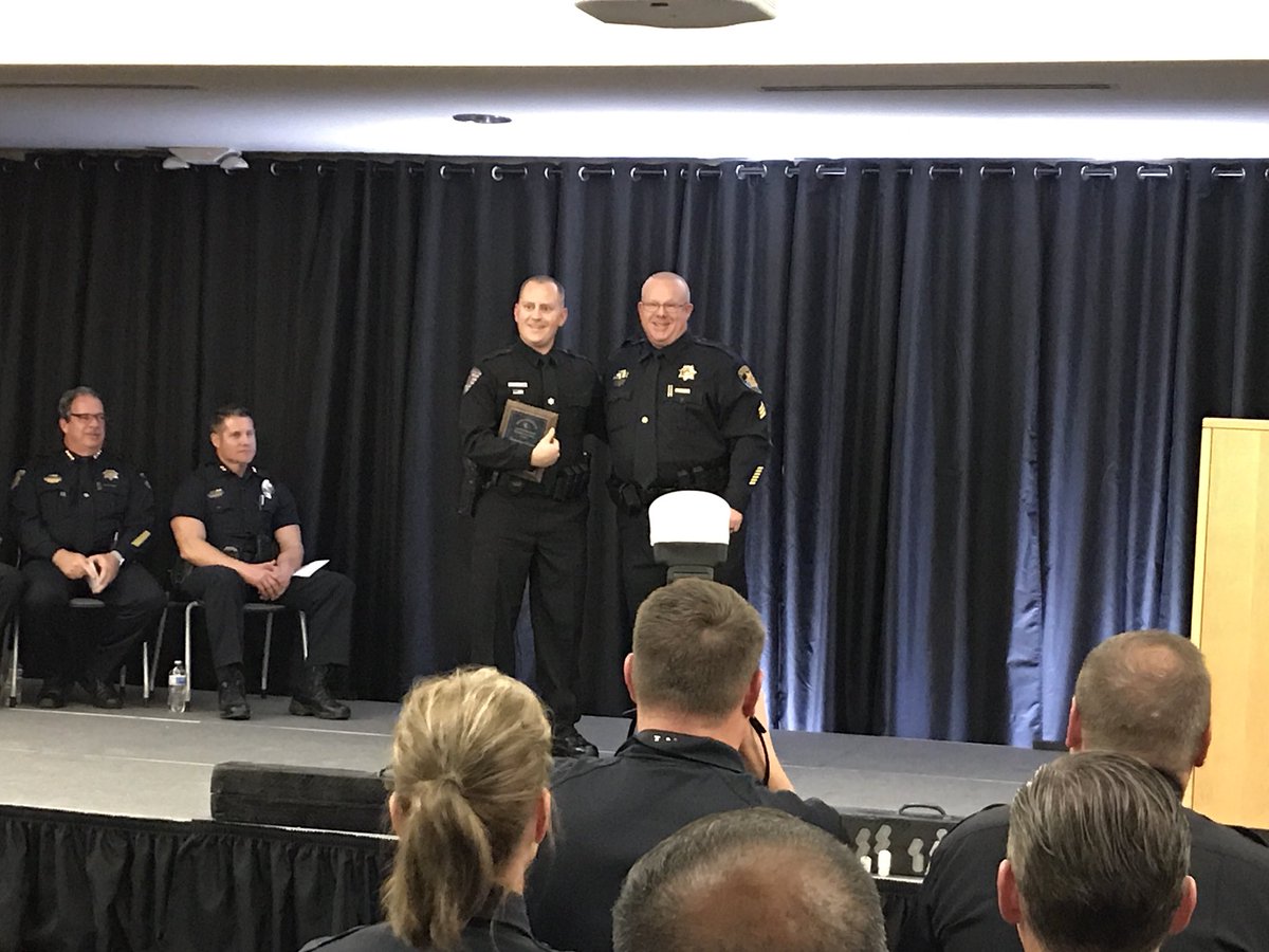 ArapahoeSO's tweet photo. Outstanding Academic Achievement is presented to #ArapSO Deputy Piker. He has the second highest GPA in academy history! https://t.co/b2fpQ4VnbX
