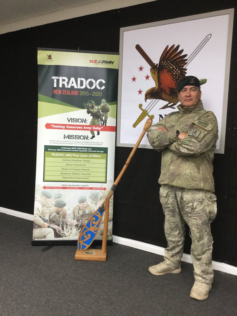 DaleWetere's tweet photo. Handover of CSM TRADOC New Zealand.  Passing through the heart of the New Zealand Army - Ngati Tumatauenga. https://t.co/hixXaXXDEr