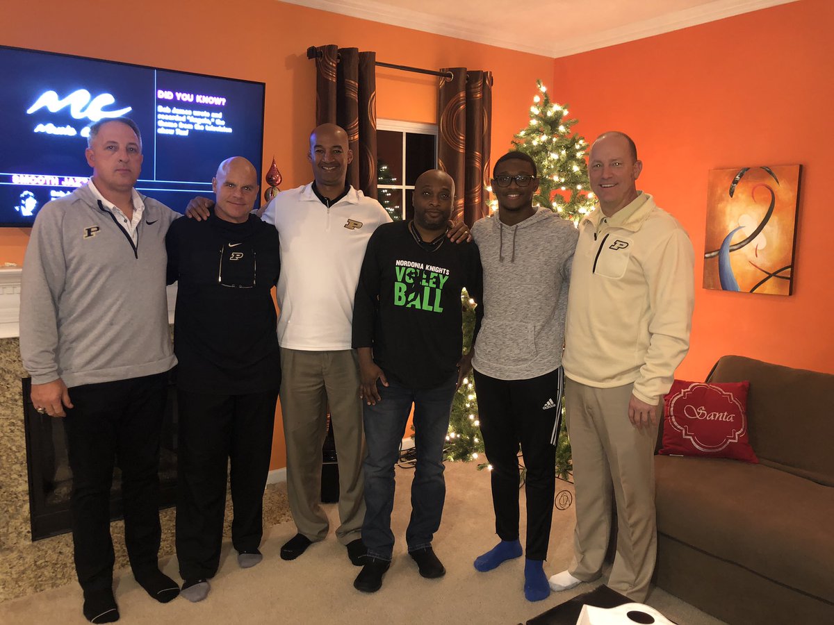 MsColaB214's tweet photo. It was a pleasure having Coach Brohm, Coach Jackson, Coach Holt, and Coach Williams at our home!! So proud of our son Nyles! #BoilerUp #HammerDown #PurdueFootball #PurdueUniversity #PurdueCommit #FinanceMajor https://t.co/aBDMD4KZ9a