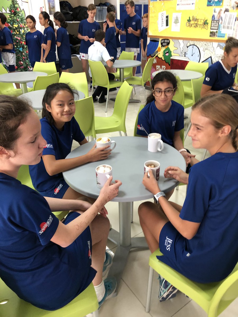 JESSYear8's tweet photo. Winners of more than 700 house point #Hotchocolate with whipped cream and marshmallows #JESSYear12 #JESS_Secondary https://t.co/arErEmy0N3
