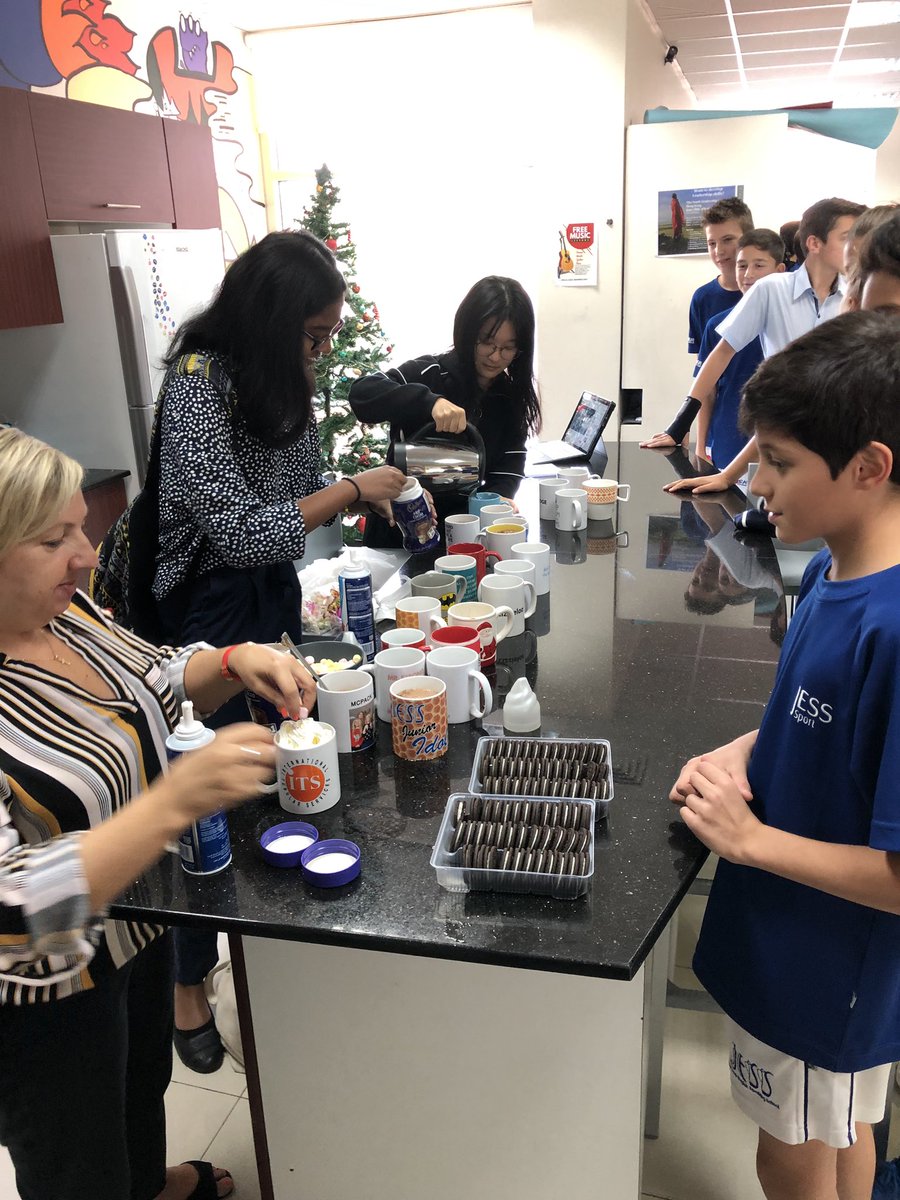JESSYear8's tweet photo. Winners of more than 700 house point #Hotchocolate with whipped cream and marshmallows #JESSYear12 #JESS_Secondary https://t.co/arErEmy0N3