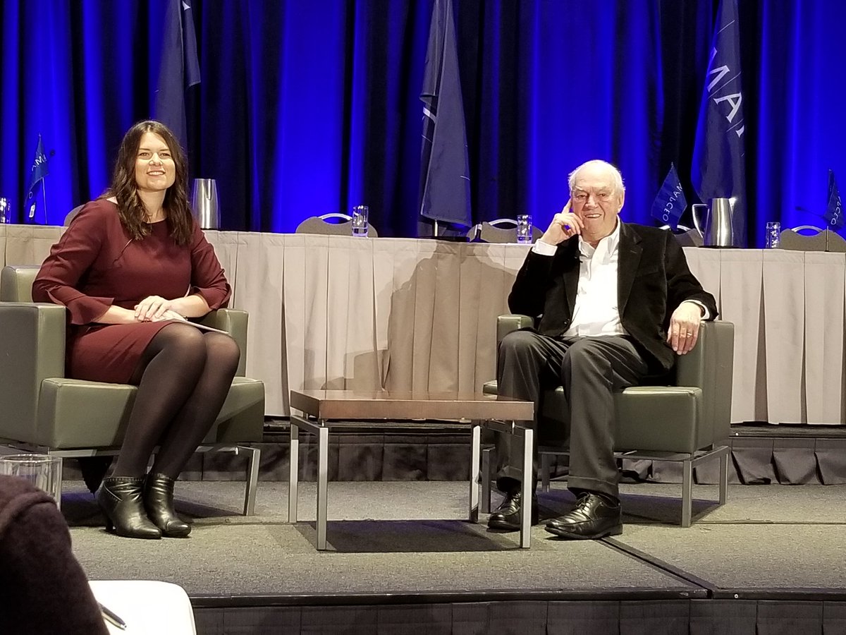 makeitgr8's tweet photo. In session moderated by @michalhay Ed Broadbent tells delegates at @AMAPCEO  #ADC2018 "GM has ethical obligations to reinvest" in Oshawa #workingforontario https://t.co/Rh66kJhjOn