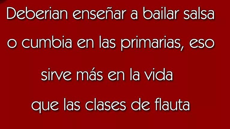 #CostumbresQueYaSePerdieron:

Enseñar cosas útiles en la primaria y secundaria...