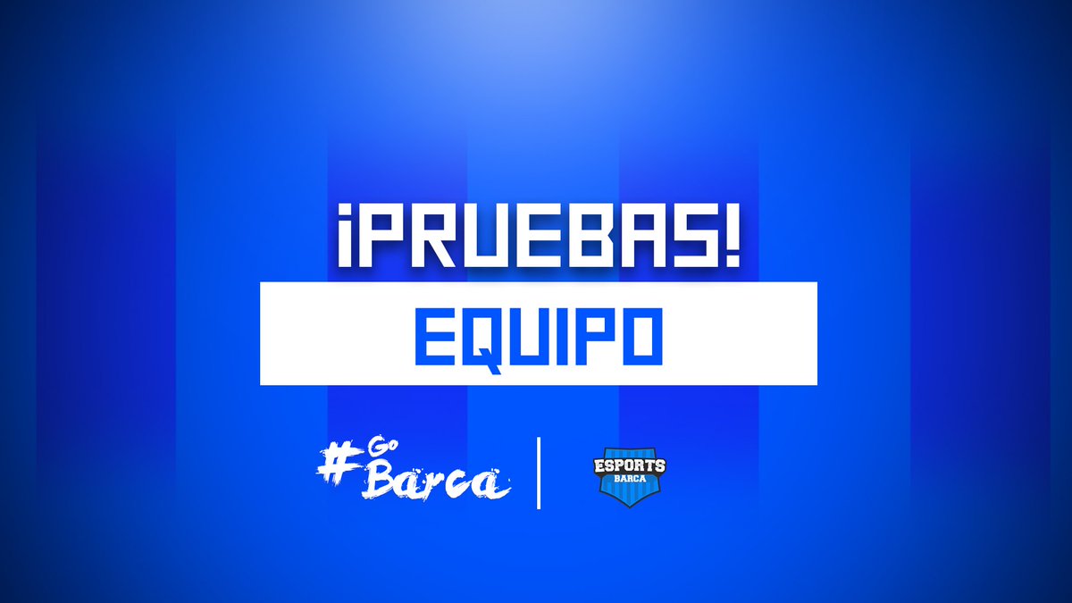 BarcaTeamGG's tweet photo. #PruebasBS | Información

¡Ya tenemos los días para las siguientes pruebas! Estaremos el dia 14 haciendo pruebas en punto de las 6 PM Hora Mexico #ForcaBarca https://t.co/ivOgBp2Hat