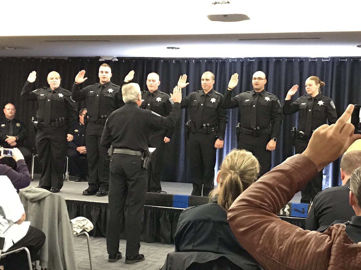 ArapahoeSO's tweet photo. Lastly, @SheriffWalcher swears in 6 #ArapSO cadets. https://t.co/8oNdwAOn5K