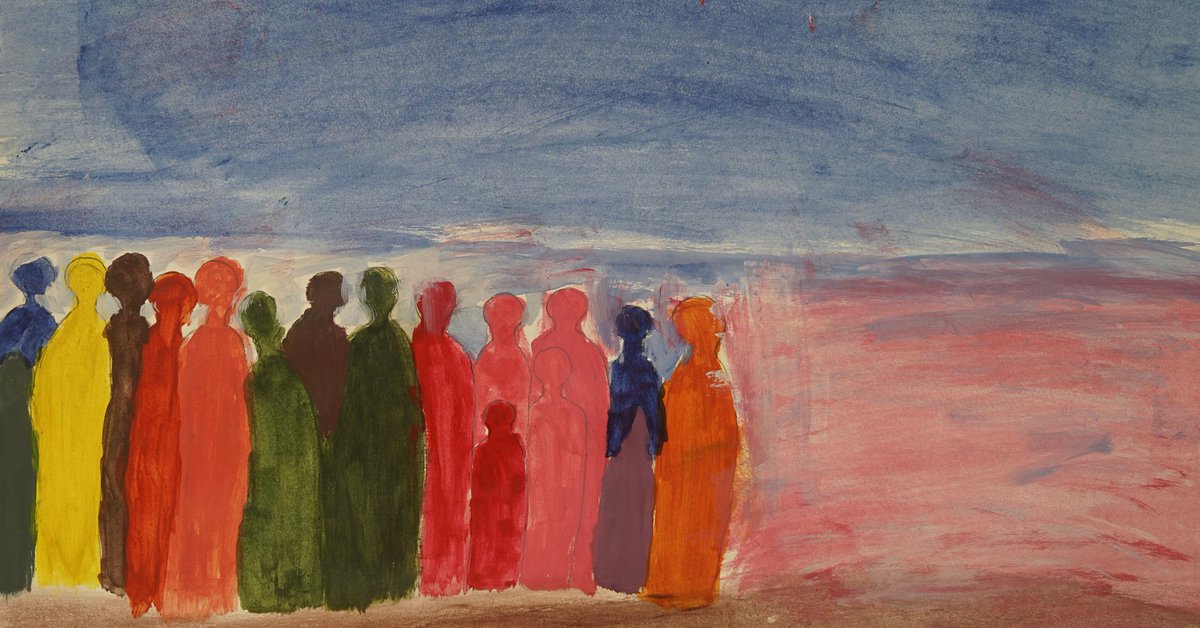rinfujimatsu's tweet photo. Tomorrow if you are in #Yangon drop by the exhibition "This Kind of Blue" featuring paintings by children from the #Kachin #Refugee Camps in the Chinese province of Yunnan. Reception at 7pm at Goethe-Institut #Myanmar https://t.co/iZrv9tDWfe  #Burma https://t.co/lIEnb2HzOp