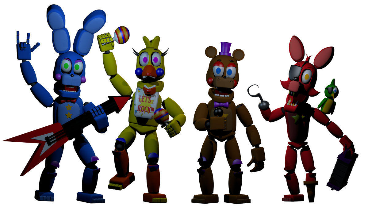 Fnaf 6 Characters - roblox animatronic world fnaf 3 ending song